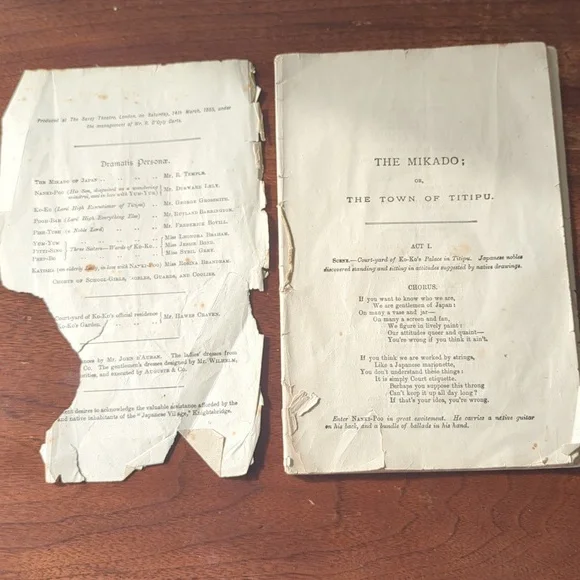 1885 Mikado Script - Picture 2 of 4